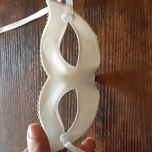 Rainbow Masquerade Mask with Ribbon Ties - Picture 2 of 5